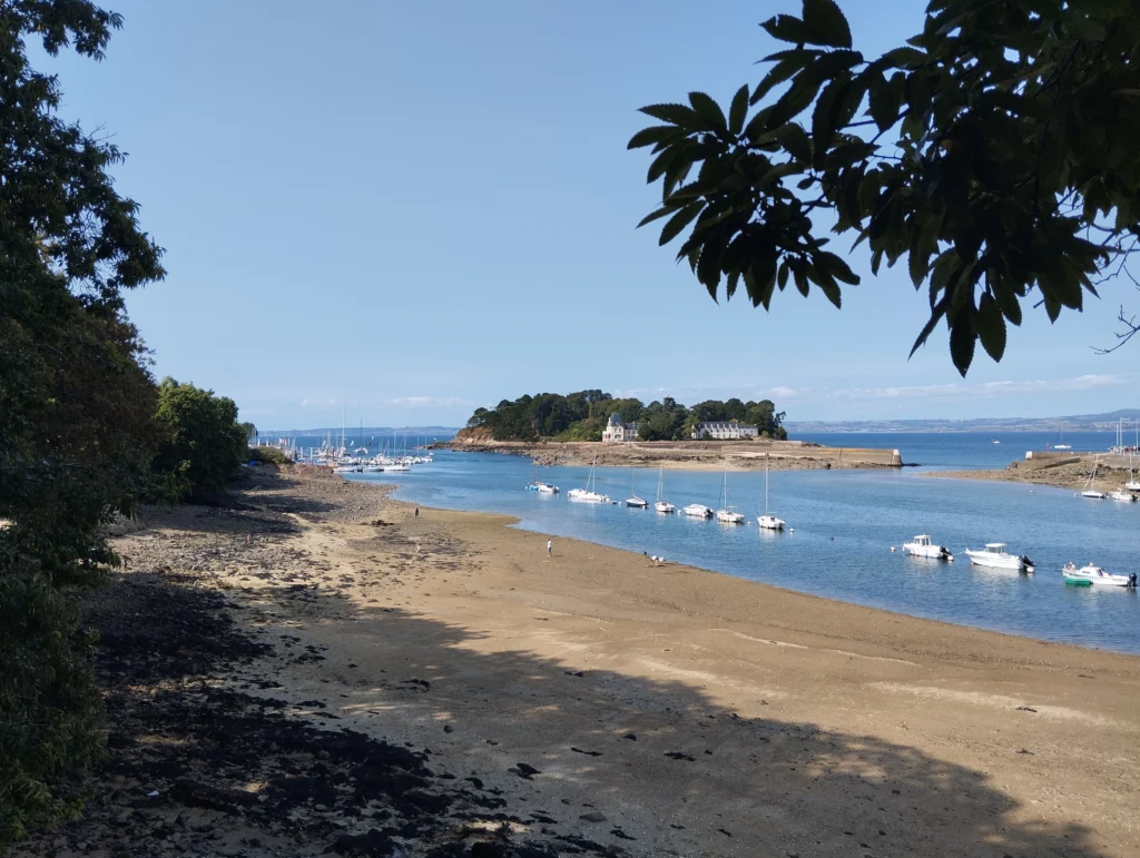 vue de l'île tristan depuis port-rhu